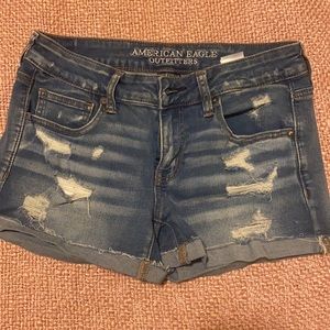 American eagle stretch shorts , size 8